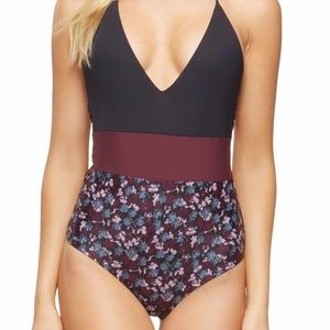 TAVIK Chase One Piece Colorblock Halter Swimsuit